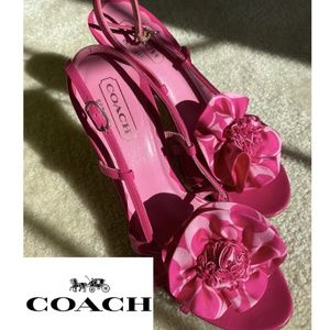 Coach Logo Pink Ribbon heels